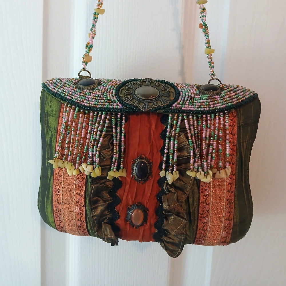 Boho VTG Embellished Handbag